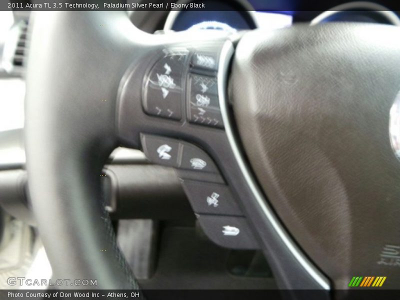 Paladium Silver Pearl / Ebony Black 2011 Acura TL 3.5 Technology