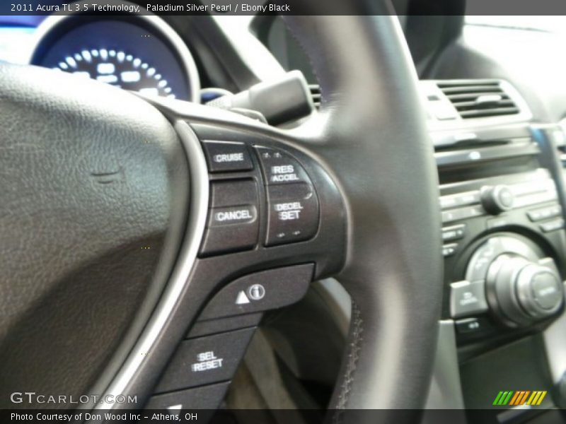Paladium Silver Pearl / Ebony Black 2011 Acura TL 3.5 Technology