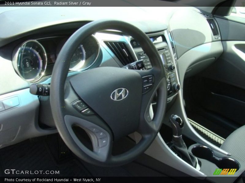 Radiant Silver / Gray 2011 Hyundai Sonata GLS
