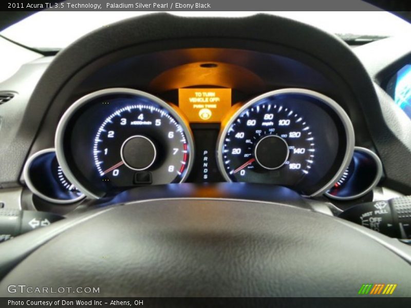 Paladium Silver Pearl / Ebony Black 2011 Acura TL 3.5 Technology