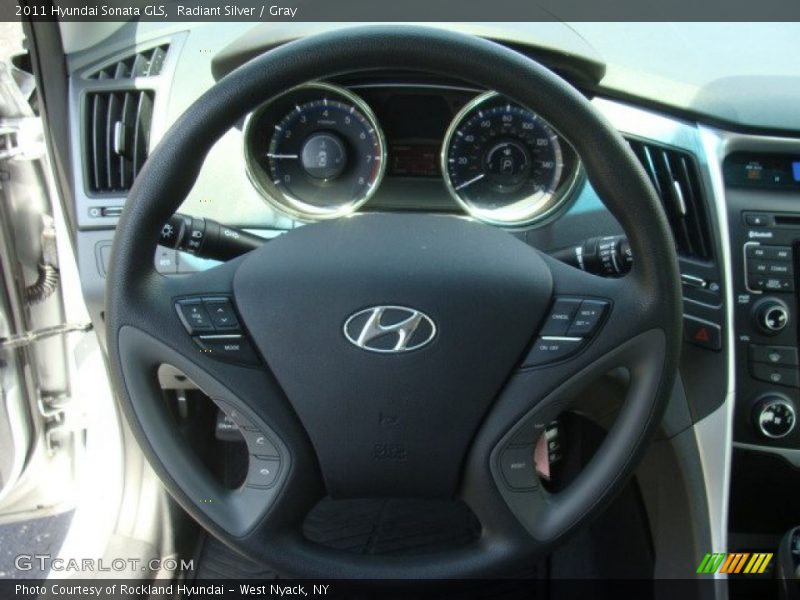 Radiant Silver / Gray 2011 Hyundai Sonata GLS