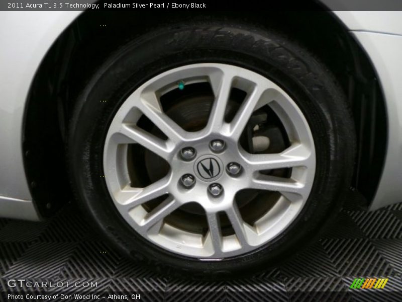 Paladium Silver Pearl / Ebony Black 2011 Acura TL 3.5 Technology