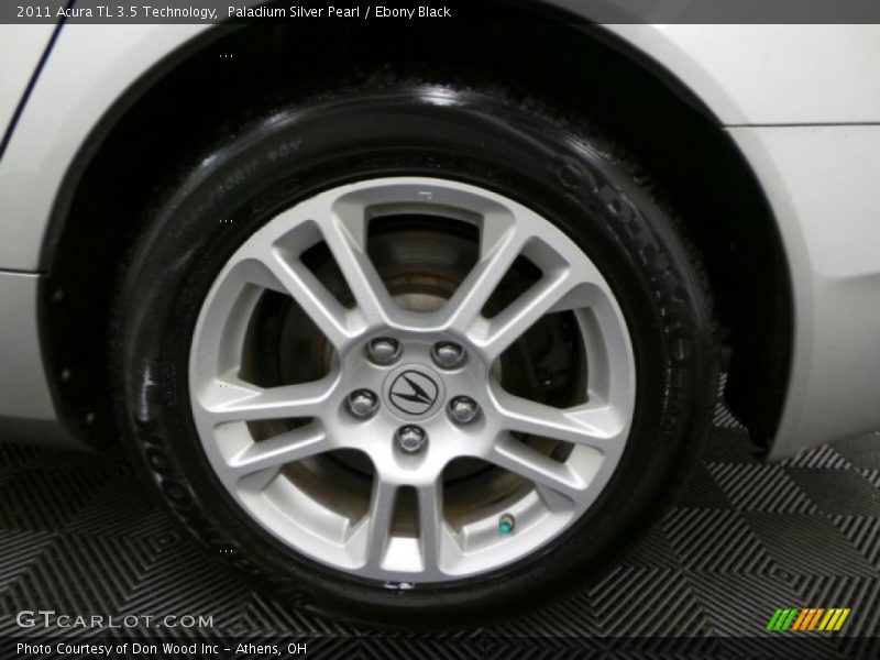 Paladium Silver Pearl / Ebony Black 2011 Acura TL 3.5 Technology