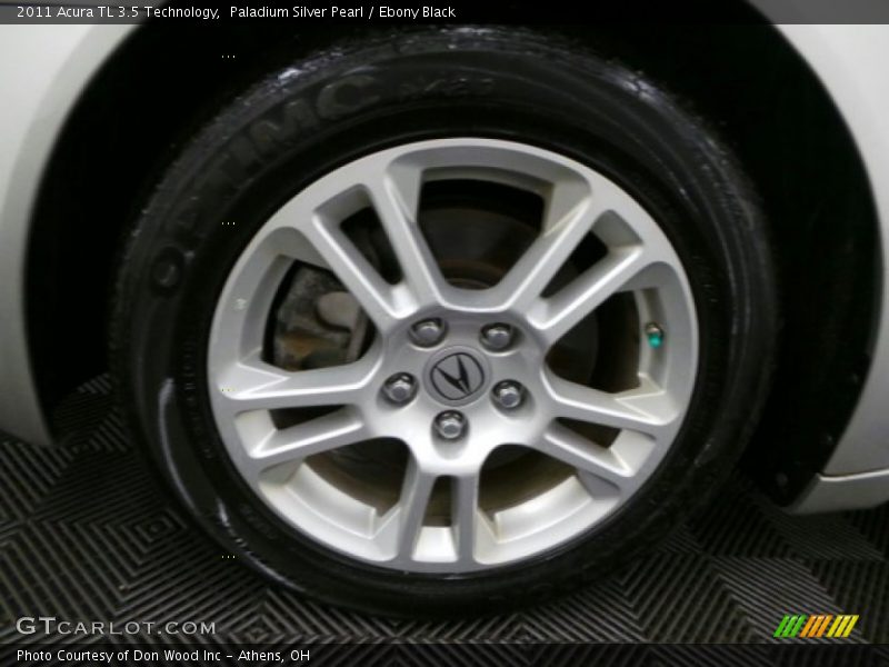 Paladium Silver Pearl / Ebony Black 2011 Acura TL 3.5 Technology