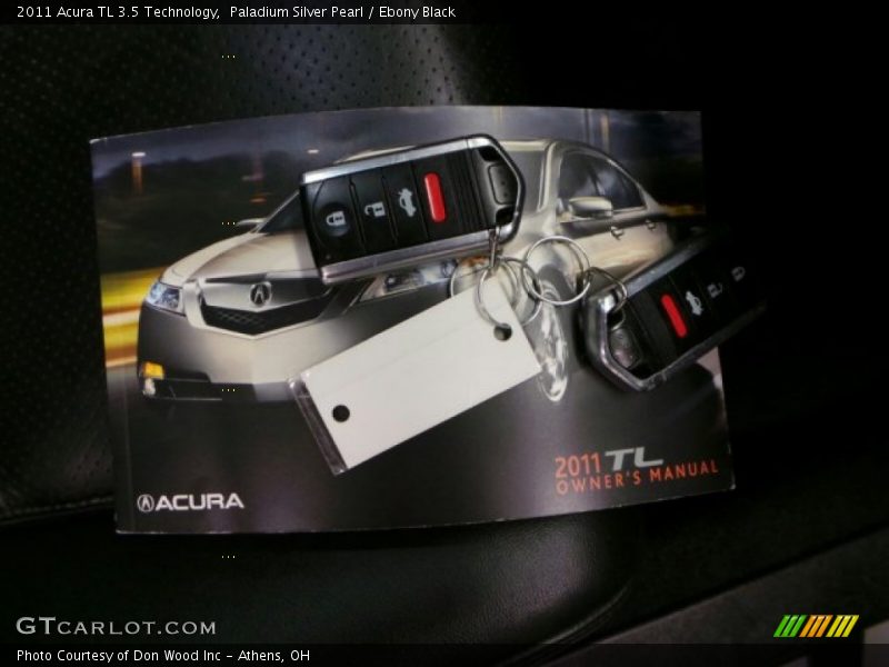 Paladium Silver Pearl / Ebony Black 2011 Acura TL 3.5 Technology