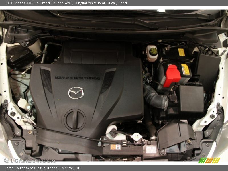 Crystal White Pearl Mica / Sand 2010 Mazda CX-7 s Grand Touring AWD