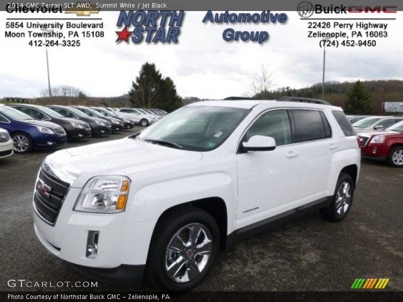 Summit White / Jet Black 2014 GMC Terrain SLT AWD