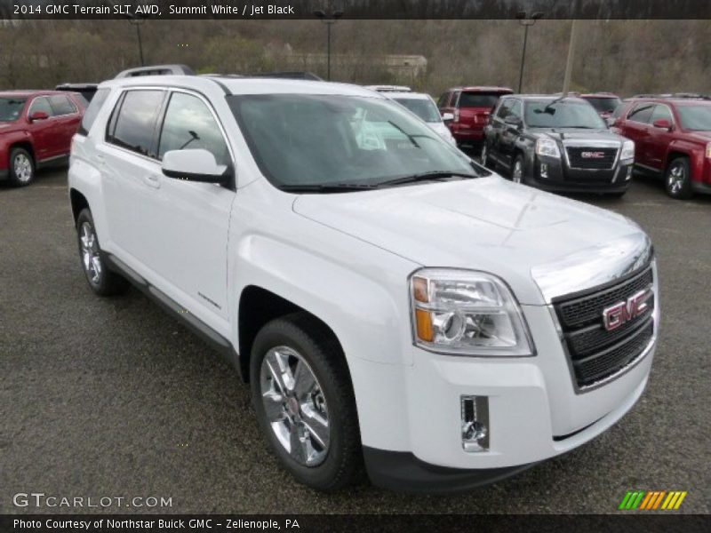 Summit White / Jet Black 2014 GMC Terrain SLT AWD