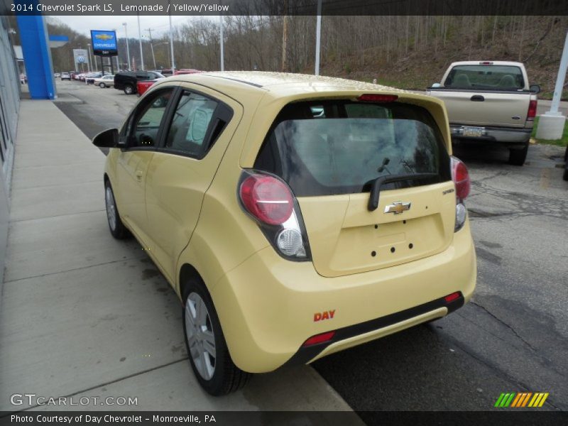 Lemonade / Yellow/Yellow 2014 Chevrolet Spark LS