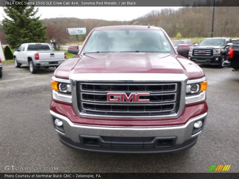 Sonoma Red Metallic / Jet Black 2014 GMC Sierra 1500 SLE Crew Cab 4x4