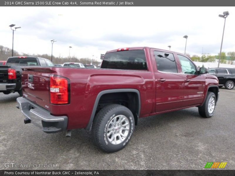 Sonoma Red Metallic / Jet Black 2014 GMC Sierra 1500 SLE Crew Cab 4x4