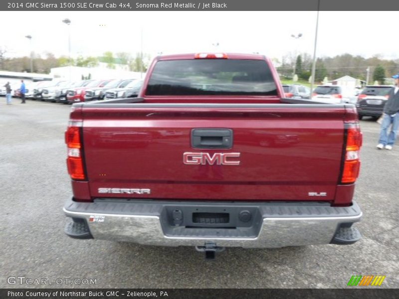 Sonoma Red Metallic / Jet Black 2014 GMC Sierra 1500 SLE Crew Cab 4x4