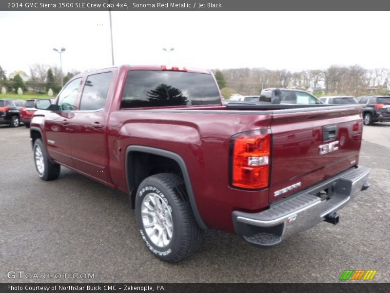 Sonoma Red Metallic / Jet Black 2014 GMC Sierra 1500 SLE Crew Cab 4x4