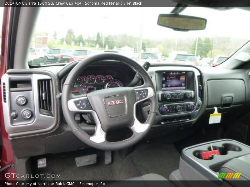 Sonoma Red Metallic / Jet Black 2014 GMC Sierra 1500 SLE Crew Cab 4x4