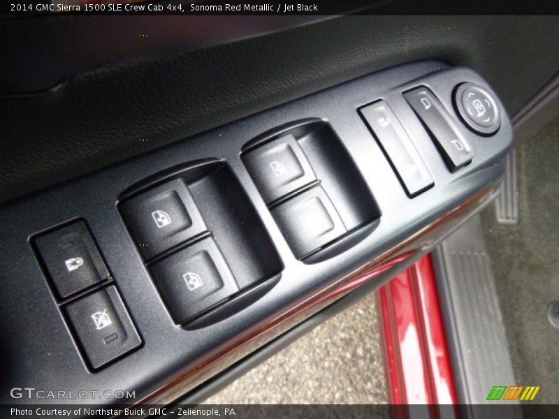 Sonoma Red Metallic / Jet Black 2014 GMC Sierra 1500 SLE Crew Cab 4x4