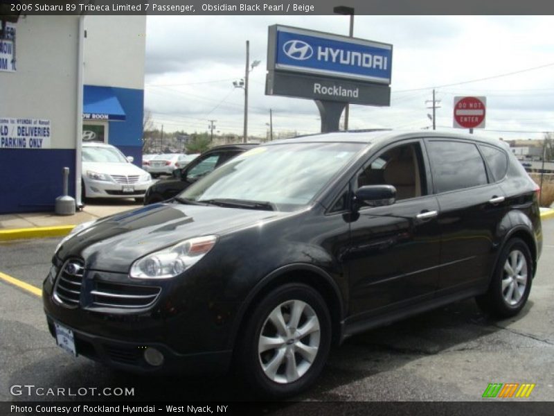 Obsidian Black Pearl / Beige 2006 Subaru B9 Tribeca Limited 7 Passenger