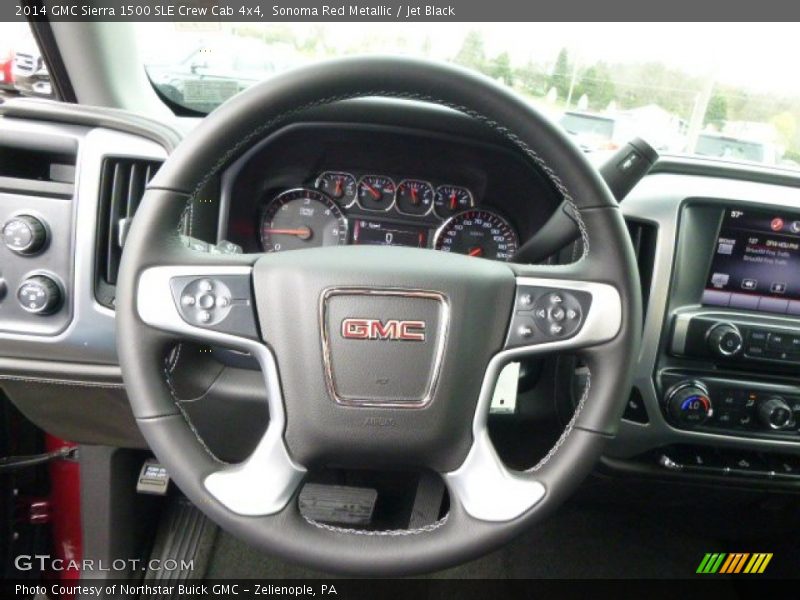 Sonoma Red Metallic / Jet Black 2014 GMC Sierra 1500 SLE Crew Cab 4x4