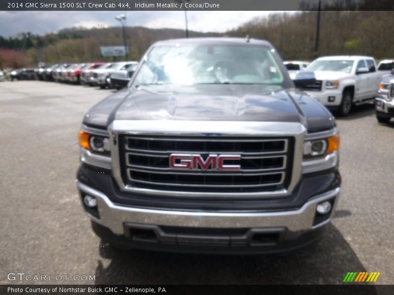 Iridium Metallic / Cocoa/Dune 2014 GMC Sierra 1500 SLT Crew Cab 4x4