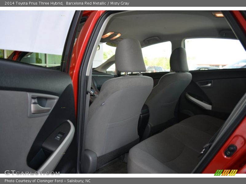 Barcelona Red Metallic / Misty Gray 2014 Toyota Prius Three Hybrid