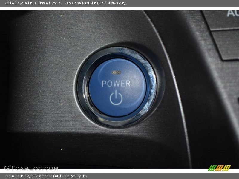 Barcelona Red Metallic / Misty Gray 2014 Toyota Prius Three Hybrid