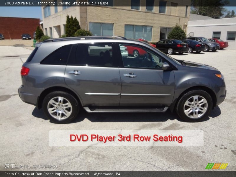 Sterling Gray Metallic / Taupe 2008 Acura MDX Technology