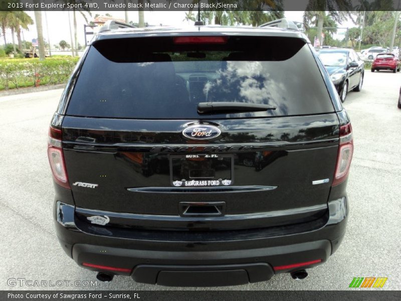 Tuxedo Black Metallic / Charcoal Black/Sienna 2013 Ford Explorer Sport 4WD