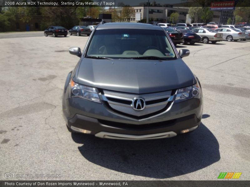 Sterling Gray Metallic / Taupe 2008 Acura MDX Technology