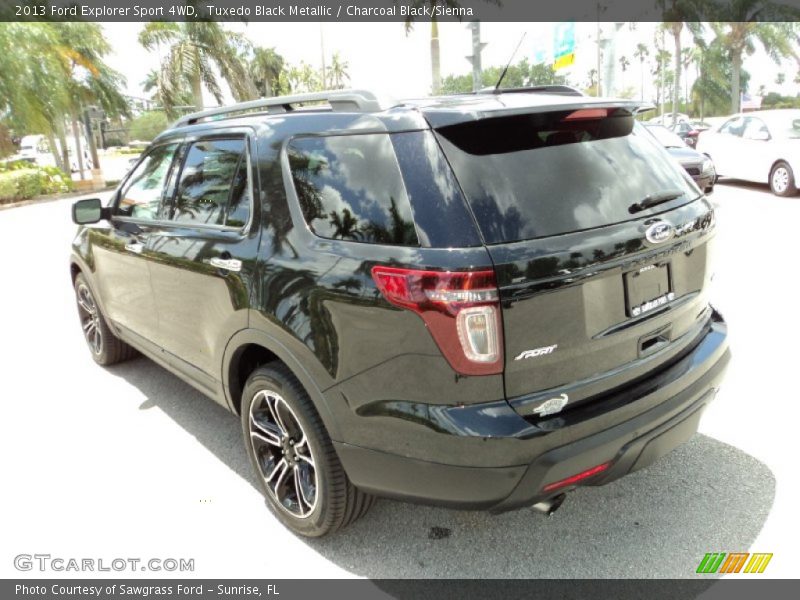 Tuxedo Black Metallic / Charcoal Black/Sienna 2013 Ford Explorer Sport 4WD