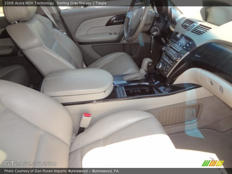 Sterling Gray Metallic / Taupe 2008 Acura MDX Technology