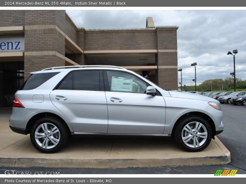 Iridium Silver Metallic / Black 2014 Mercedes-Benz ML 350 4Matic