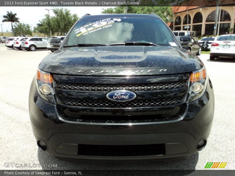 Tuxedo Black Metallic / Charcoal Black/Sienna 2013 Ford Explorer Sport 4WD
