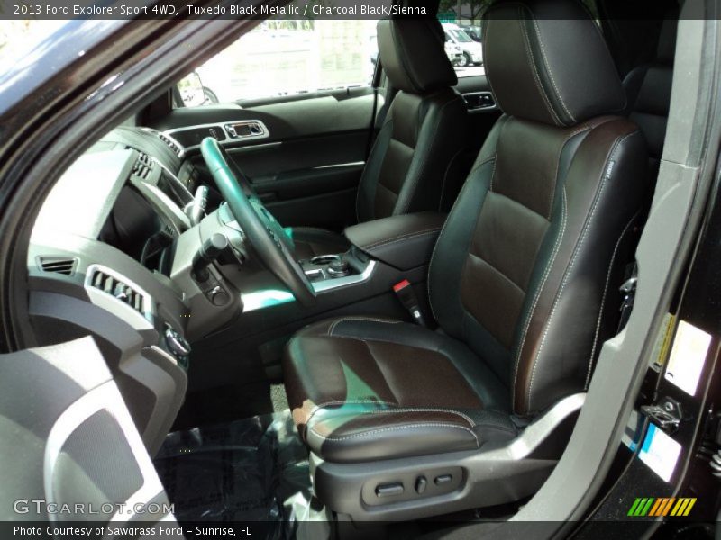 Tuxedo Black Metallic / Charcoal Black/Sienna 2013 Ford Explorer Sport 4WD