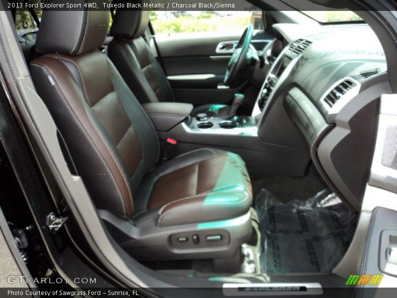 Tuxedo Black Metallic / Charcoal Black/Sienna 2013 Ford Explorer Sport 4WD