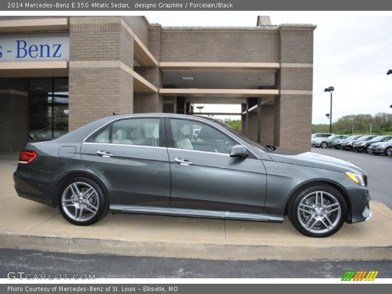 designo Graphite / Porcelain/Black 2014 Mercedes-Benz E 350 4Matic Sedan