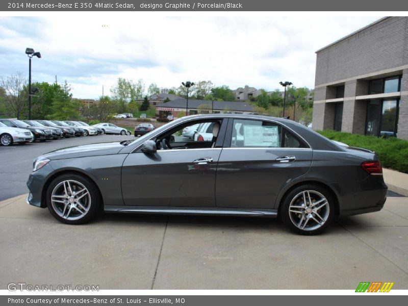 designo Graphite / Porcelain/Black 2014 Mercedes-Benz E 350 4Matic Sedan