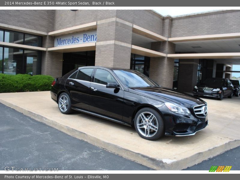 Black / Black 2014 Mercedes-Benz E 350 4Matic Sport Sedan