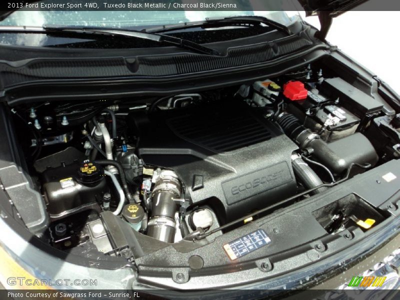 Tuxedo Black Metallic / Charcoal Black/Sienna 2013 Ford Explorer Sport 4WD
