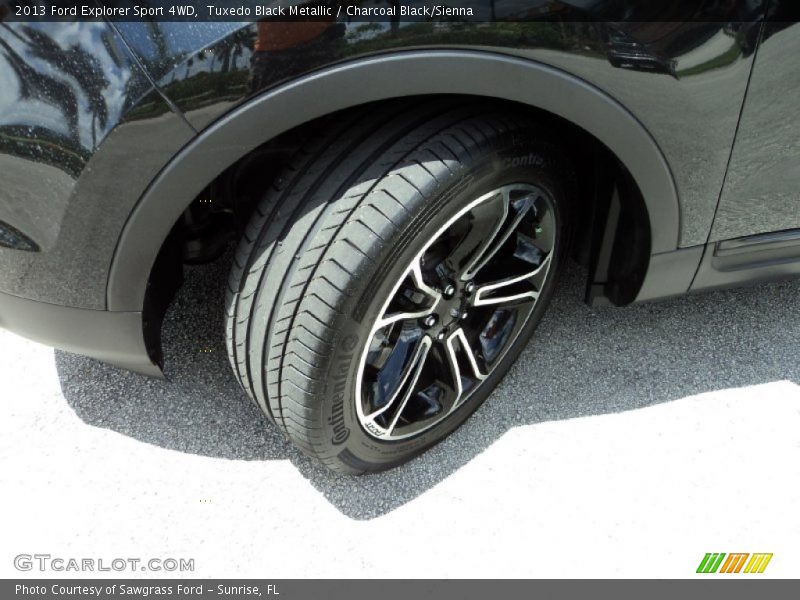 Tuxedo Black Metallic / Charcoal Black/Sienna 2013 Ford Explorer Sport 4WD