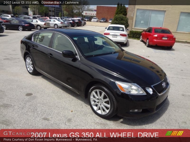 Obsidian Black / Cashmere 2007 Lexus GS 350 AWD