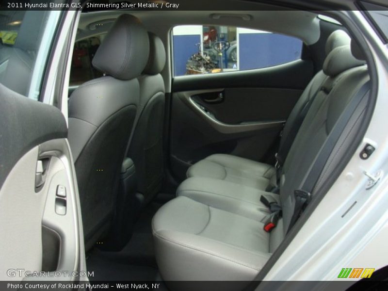 Shimmering Silver Metallic / Gray 2011 Hyundai Elantra GLS
