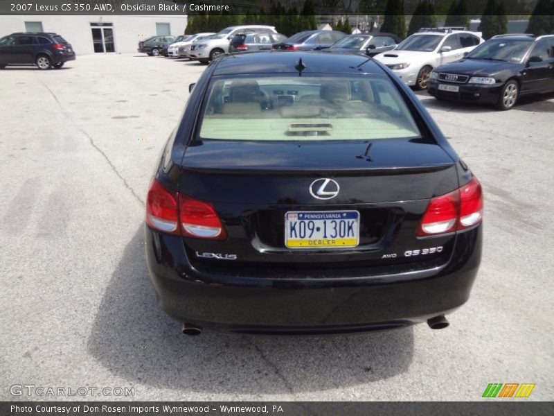 Obsidian Black / Cashmere 2007 Lexus GS 350 AWD