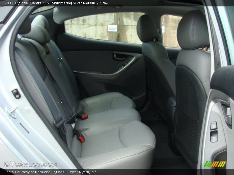 Shimmering Silver Metallic / Gray 2011 Hyundai Elantra GLS