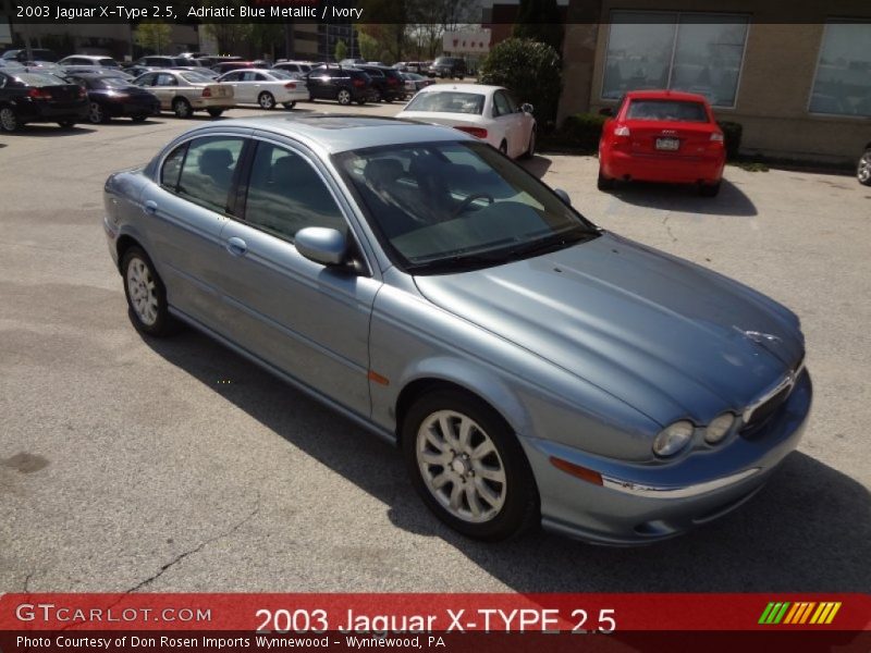 Adriatic Blue Metallic / Ivory 2003 Jaguar X-Type 2.5