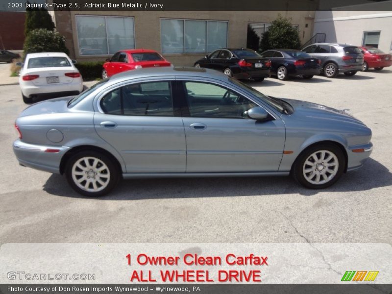 Adriatic Blue Metallic / Ivory 2003 Jaguar X-Type 2.5