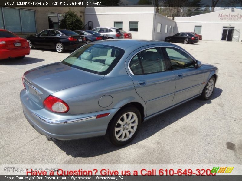 Adriatic Blue Metallic / Ivory 2003 Jaguar X-Type 2.5