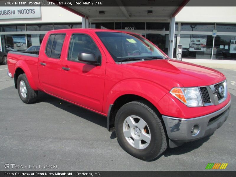 Red Alert / Steel 2007 Nissan Frontier SE Crew Cab 4x4