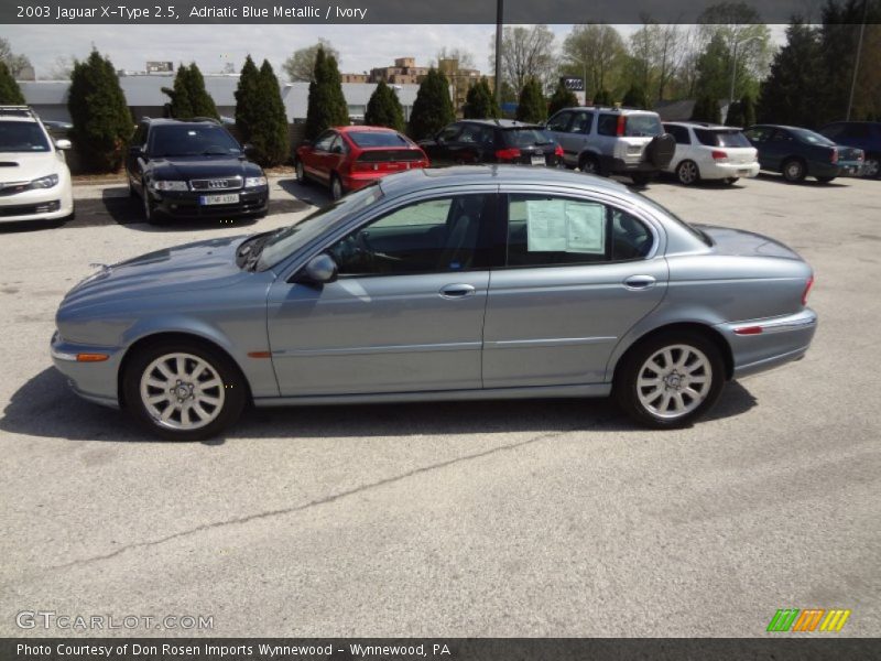 Adriatic Blue Metallic / Ivory 2003 Jaguar X-Type 2.5