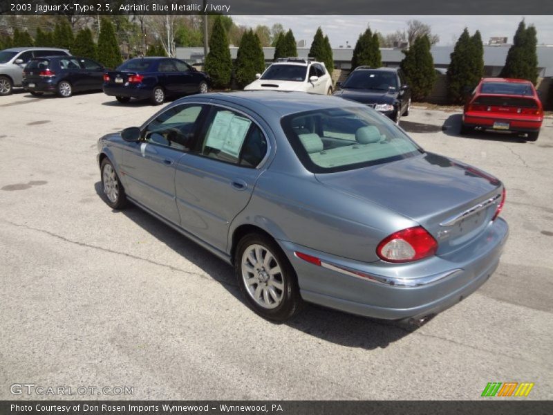 Adriatic Blue Metallic / Ivory 2003 Jaguar X-Type 2.5