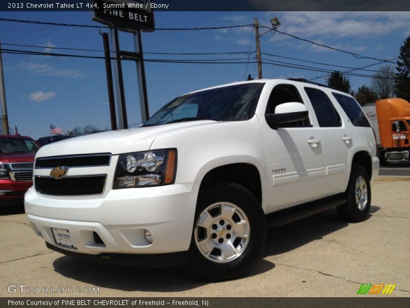 Summit White / Ebony 2013 Chevrolet Tahoe LT 4x4