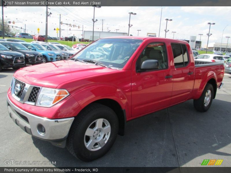 Red Alert / Steel 2007 Nissan Frontier SE Crew Cab 4x4